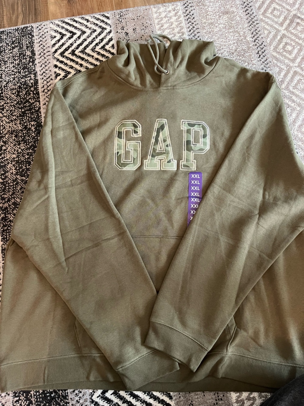 GAP Olive Green Logo Sweatshirt Hoodie